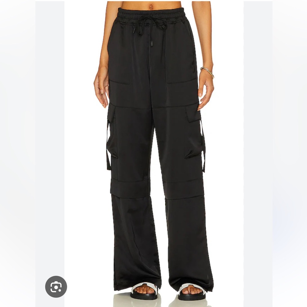 Beach Riot Black Trousers Relaxed Fit